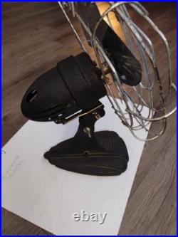 Vintage Dominion 10Model 932 Art Deco Fan 30s Arched Cage Ribs Streamline