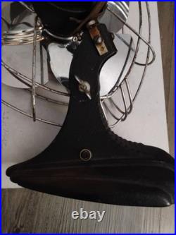 Vintage Dominion 10Model 932 Art Deco Fan 30s Arched Cage Ribs Streamline