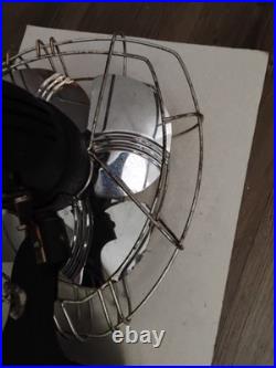 Vintage Dominion 10Model 932 Art Deco Fan 30s Arched Cage Ribs Streamline