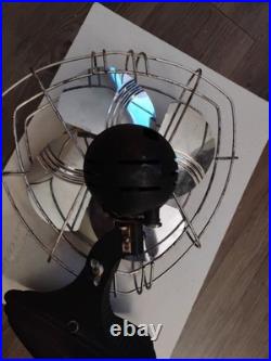 Vintage Dominion 10Model 932 Art Deco Fan 30s Arched Cage Ribs Streamline
