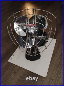 Vintage Dominion 10Model 932 Art Deco Fan 30s Arched Cage Ribs Streamline