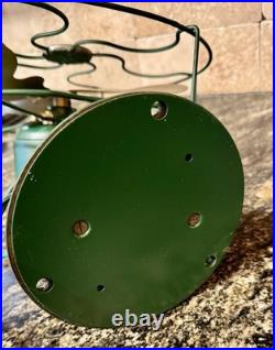 Vintage EMERSON ELECTRIC FAN MODEL 2150 10 INCH NON OSCILLATING Green And Gold