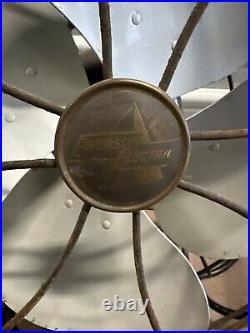 Vintage EMERSON Type 77646-AS Oscillating 3-Speed 12 4 Blade Fan