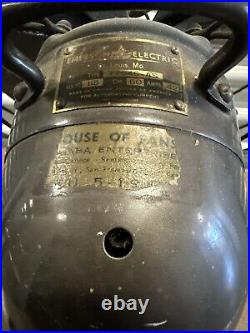 Vintage EMERSON Type 77646-AS Oscillating 3-Speed 12 4 Blade Fan