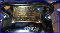 Vintage Emerson 29646 Oscillator Fan Brass Blades 12 Fan