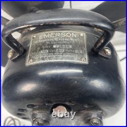 Vintage Emerson 73646 Electric Oscillating Steel Fan Blade 3 Speed Working Vintage Emerson 73646 Electric Oscillating Steel Fan Blade 3 Speed Working