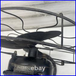 Vintage Emerson 73646 Electric Oscillating Steel Fan Blade 3 Speed Working Vintage Emerson 73646 Electric Oscillating Steel Fan Blade 3 Speed Working