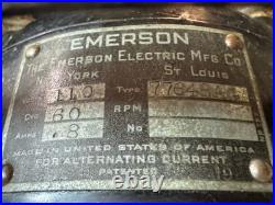 Vintage Emerson 77648-AG 16 3-Speed Oscillating Desk Fan Circa 1937 Art Deco