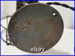 Vintage Emerson B Jr 8 Oscillating Black Cast Iron Metal Fan Antique