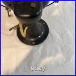 Vintage Emerson Desk Fan 1920-21 3 Speed Brass Blade USA Iron 12 Works