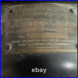 Vintage Emerson Desk Fan 1920-21 3 Speed Brass Blade USA Iron 12 Works