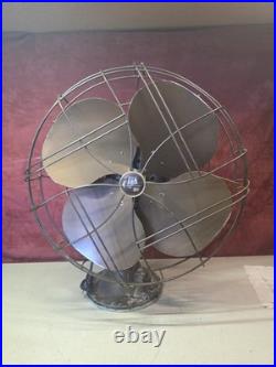 Vintage Emerson Electric 16 Oscillating Fan Working