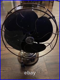 Vintage Emerson Electric 3- speed Oscillating Fan Model 77646 AA 12