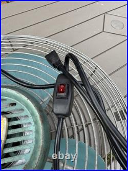 Vintage Emerson Electric Industrial Fan with New Cord & Original Switch Included