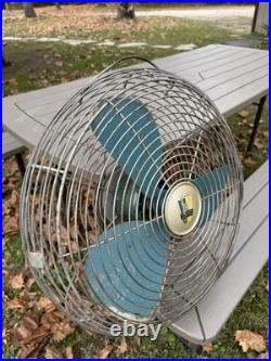 Vintage Emerson Electric Industrial Fan with New Cord & Original Switch Included