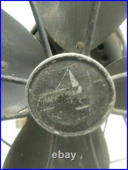 Vintage Emerson Electric Oscillating 3 Speed 16 Fan Original- Nice! Art Deco