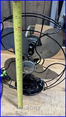 Vintage Emerson Fan Oscillating Bullet Back 2450-D Working