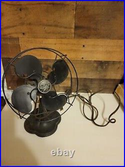 Vintage Emerson Seabreeze Type 3140 B, 8 Non-Osc. 110 Volt, 4 Amp, 60 Cycle Fan