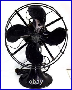 Vintage Emerson Type 73646 12 Oscillating Desk Fan 4 Blade St. Louis Works