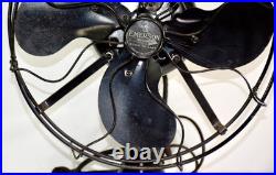 Vintage Emerson Type 73646 12 Oscillating Desk Fan 4 Blade St. Louis Works