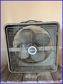 Vintage FASCO Industrial METAL 20x20 BOX FAN, 3 speed, made in Rochester NY