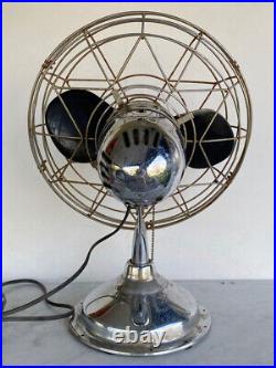 Vintage FRESH'ND AIRE Circulator Table Fan. Art Deco Style 3 Speeds. Model 1400