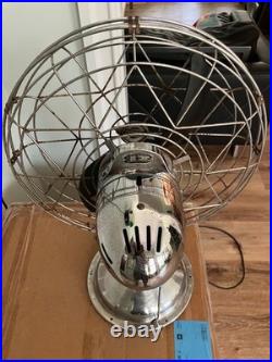 Vintage FRESH'ND AIR CIRCULATOR 3 SPEED Pull Chain Desk Fan 1700 Works Great 17