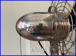Vintage FRESH'ND AIR CIRCULATOR 3 SPEED Pull Chain Desk Fan 1700 Works Great 17