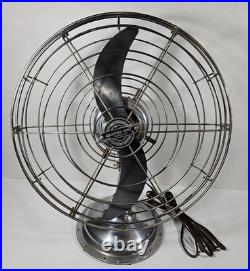 Vintage FRESH'ND AIR Circulator Fan Model 1700 Chrome 3-Speed 17 Blade Works