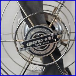 Vintage FRESH'ND AIR Circulator Fan Model 1700 Chrome 3-Speed 17 Blade Works