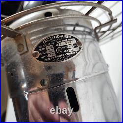 Vintage FRESH'ND AIR Circulator Fan Model 1700 Chrome 3-Speed 17 Blade Works