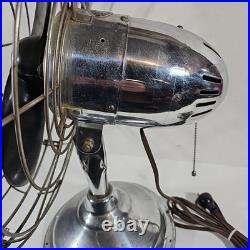Vintage FRESH'ND AIR Circulator Fan Model 1700 Chrome 3-Speed 17 Blade Works