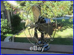 Vintage Fan Antique Fan Ge Pancake Fan 16 Brass Blade Fan Old Electric Fan