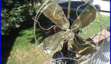 Vintage Fan Antique Fan Vintage Ge Fan Ge Brass Blade Fan General Electric Fan