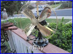 Vintage Fan Antique Fan Vintage Ge Hunter Fan Brass Blade Fan Old Electric Fan