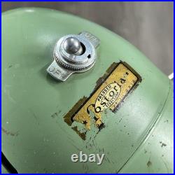 Vintage Fostoria Ohio Original Desk Fan Metal Mount Extend Art Deco Green 9