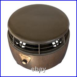 Vintage Fresh'nd Aire by Cory Black Hassock Fan With Variable Speed