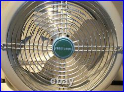 Vintage Frosti-Aire 2 spd. Round Gray 16 Electric Tilt Back Floor Fan EXCELLENT