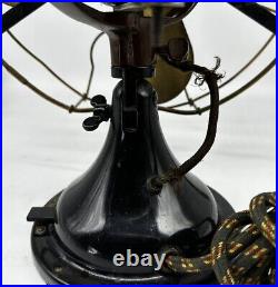 Vintage GE AD1 12 brass Blade 3 Speed Oscillating fan 75423/for Parts Read