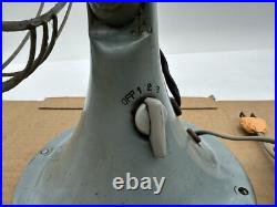 Vintage GE General Electric 3-Speed Vortalex Oscillating Table Fan FM12V41 Rare Vintage GE General Electric 3-Speed Vortalex Oscillating Table Fan FM12V41 Rare