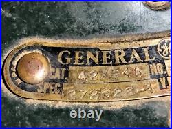 Vintage GE General Electric Oscillating Fan Small Size Wire Cage OD Green Works