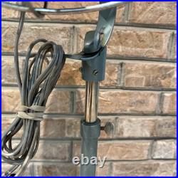 Vintage GE General Electric Pedestal Fan Works Industrial Mid Century Aqua Blue