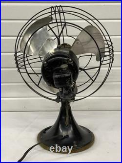 Vintage GE General Electric Vortalex Metal Desk Fan Model 78X191 Made in USA
