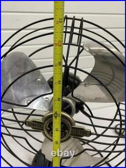 Vintage GE General Electric Vortalex Metal Desk Fan Model 78X191 Made in USA