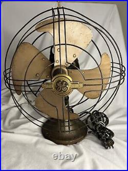 Vintage GE General Electric Vortalex Oscillating Fan 15 Spec 272903-1 FM 12V1