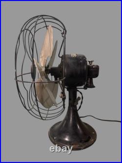 Vintage GE Retro Art Deco 4 Blade Electric Table Fan