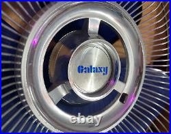 Vintage Galaxy 12 Fan Translucent? Blue Blade NIB, Super Clean Model 2150 A