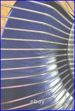 Vintage Galaxy 12 Fan Translucent? Blue Blade NIB, Super Clean Model 2150 A