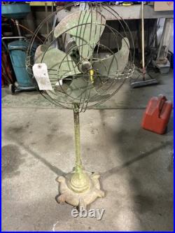 Vintage Ge Vortalex Telescoping And Oscillating Pedestal Fan Fm16m1