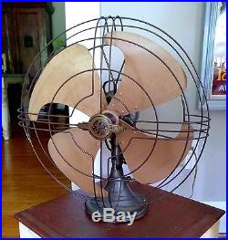 Vintage General Electric 16 VORTALEX ART DECO OSCILLATING FAN STEAMPUNK Vintage General Electric 16 VORTALEX ART DECO OSCILLATING FAN STEAMPUNK
